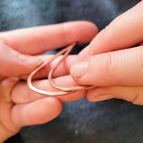 Jennifer Brooks's Rainbow Autumn Tree Earrings - , Contemporary Wire Jewelry, Dapping, Dapping Jewelry, How To Punch Holes, Hole Punching, Punch A Hole, Lashing, Wire Lashing, , tree of life earrings